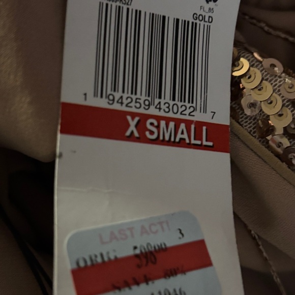 Dress the Population Gold Sequin Maxi Dress - Picture 4 of 9